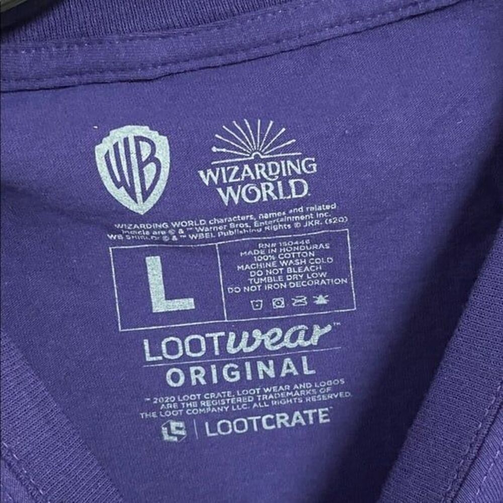 Loot Crate - Harry Potter Purple Weasleys’ Wizard Wheezes T-Shirt Size L - Picture 5 of 5